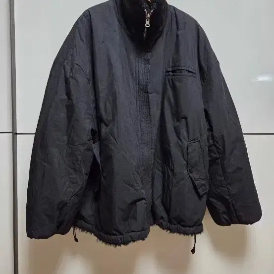 [BUNJANG] Reversible Black Fleece Jacket / 리버시블 뽀글이자켓