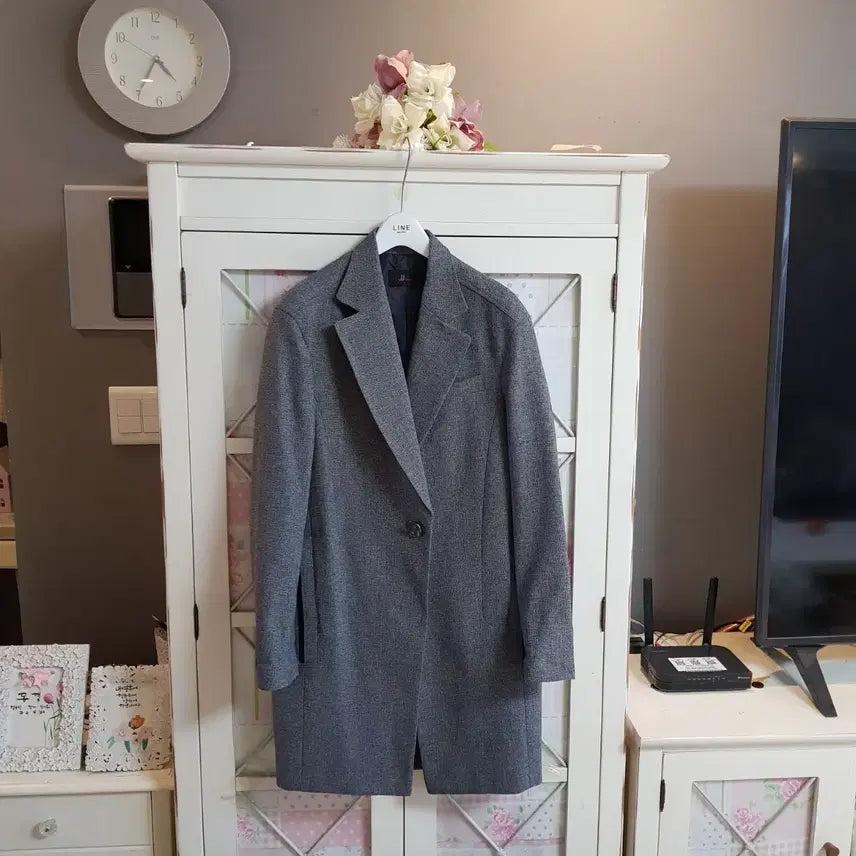 [BUNJANG] jj Jigott Long Charcoal Jacket (55-66) / jj지고트 봄자켓  롱자켓/55-정66