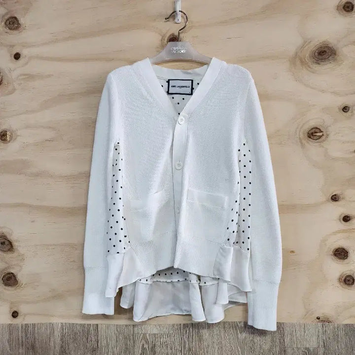 [BUNJANG] Karl Lagerfeld Dot Cardigan / 1012) 칼 라거펠트 도트 가디건