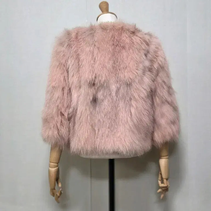 [BUNJANG] Pink Faux Fur Jacket / 핑크 페이크퍼 자켓