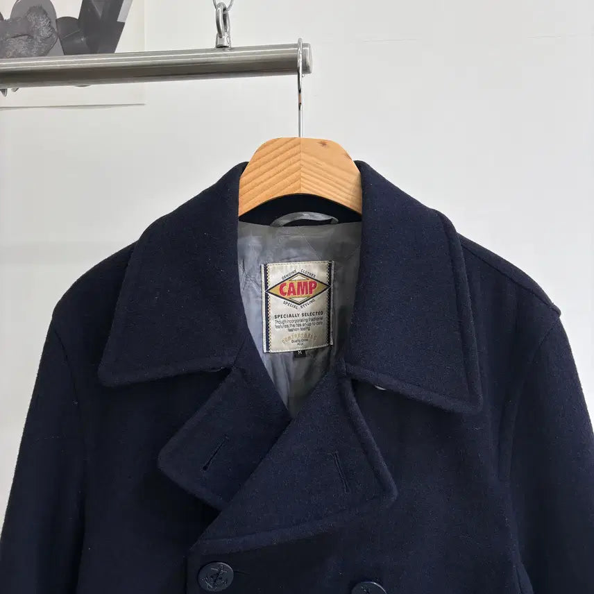 [BUNJANG] CAMP Wool Blend Pea Coat / CAMP 피코트