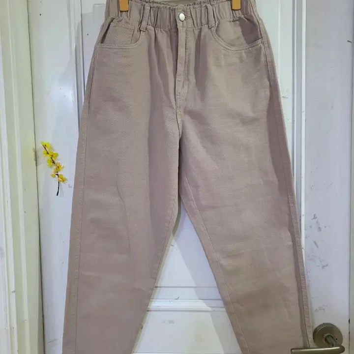 [BUNJANG] H&amp;M Wide Leg Cotton Pants / 봄  핏이이쁜 에치엠  면  와이드 베기통바지   허리31