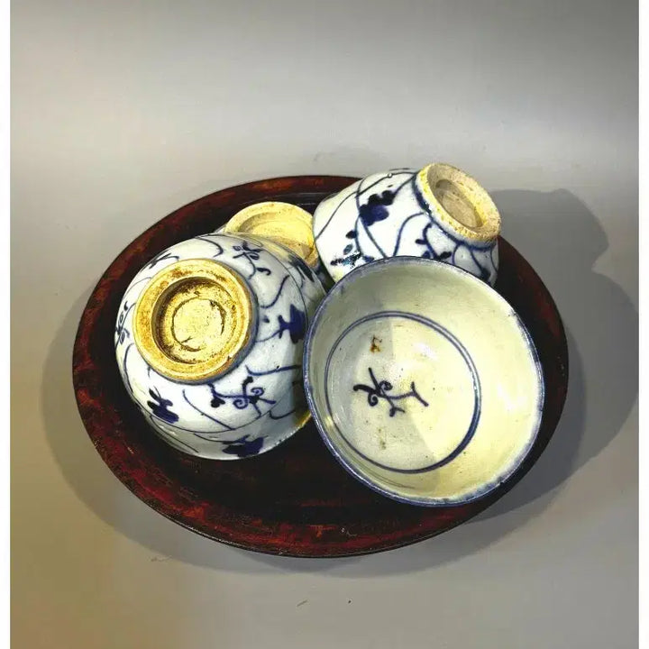 [BUNJANG] Antique Blue and White Porcelain Tea Bowl / 앤티크 청화백자 다완