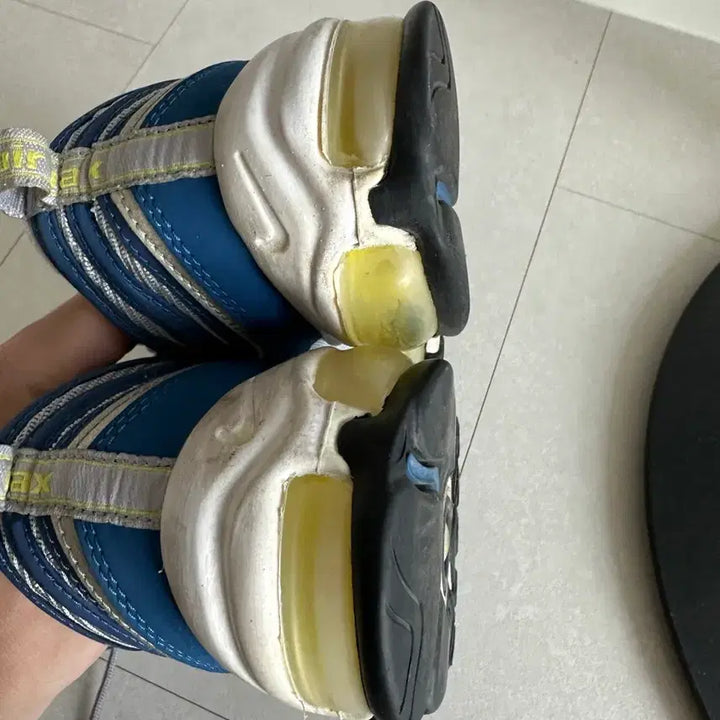 [BUNJANG] Nike Air Max 97 Blue/Silver Sneakers / 나이키 맥스 97 파은 265