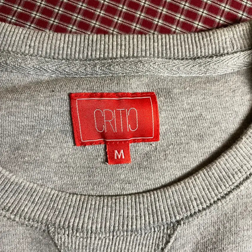 [BUNJANG] Critic M Size Sweatshirt / 크리틱 맨투맨