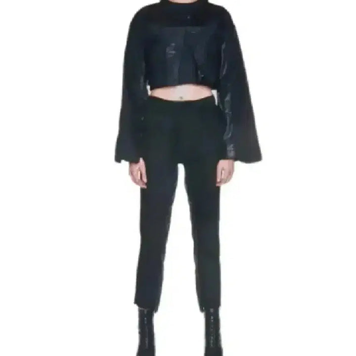 [BUNJANG] ISBIM Crop Denim Jacket (M) / 수입 이즈빔 크롭 데님 자켓 m