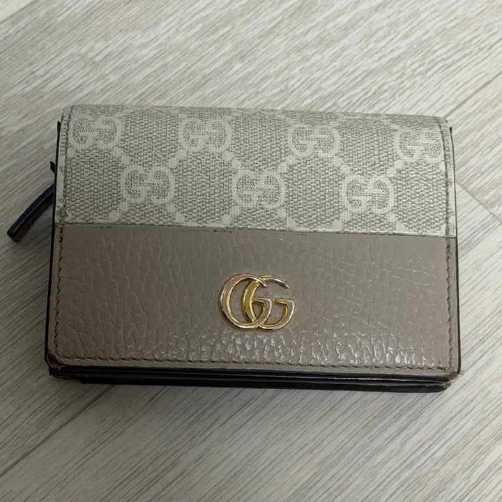 [BUNJANG] Gucci Marmont Bicolor Wallet / 구찌 마몽 바이컬러 반지갑(정품)