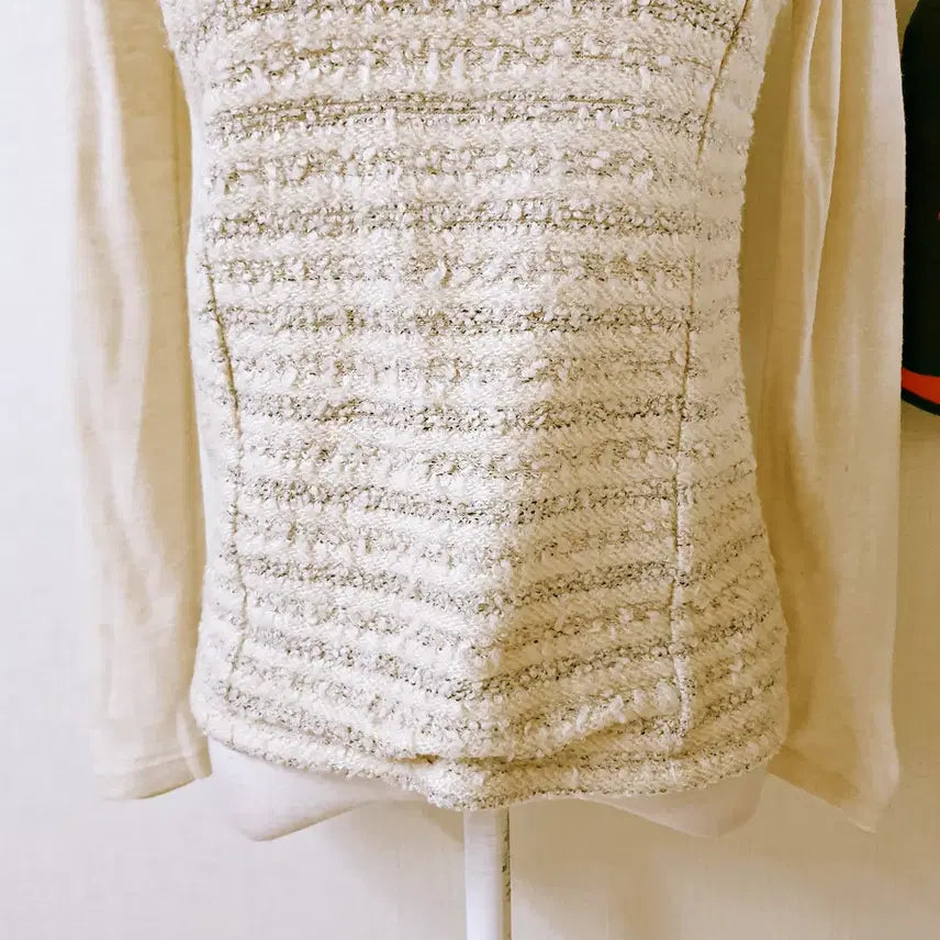 [BUNJANG] On&amp;On Tweed Pullover Knit Beige / 온앤온 배색트위드 풀오버니트 55 베이지