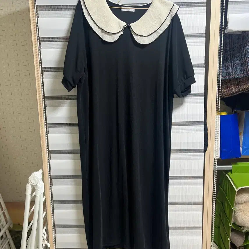 [BUNJANG] Oversized Black Long Dress / 오버핏 반팔원피스 빅사이즈 임산부원피스