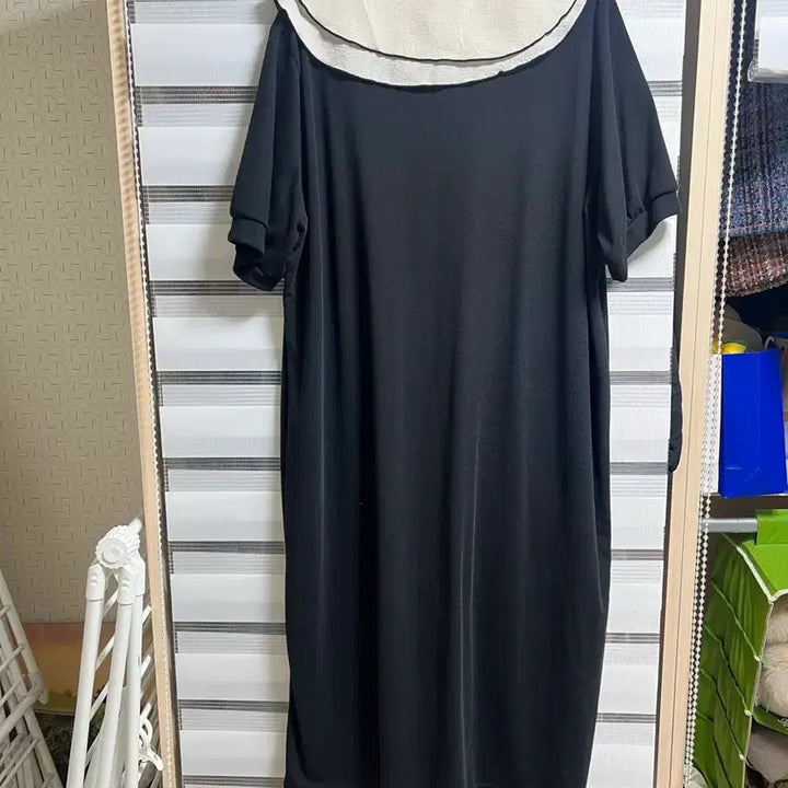 [BUNJANG] Oversized Black Long Dress / 오버핏 반팔원피스 빅사이즈 임산부원피스