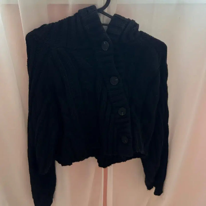 [BUNJANG] Millo Woman Button Hooded Bolero Cardigan / 밀로 우먼 버튼 후드 볼레로 가디건