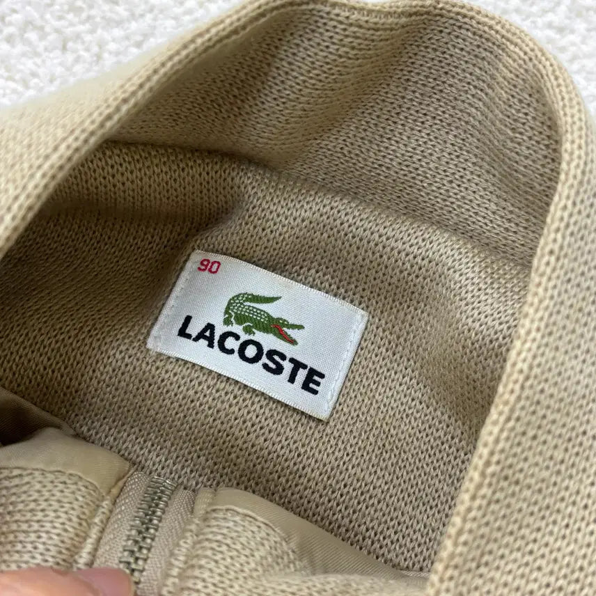 [BUNJANG] Lacoste Knit Zip-Up Jacket / 90 라코스테 니트 집업 자켓 0304E