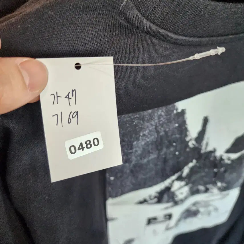 [BUNJANG] The North Face Skull Long Sleeve T-shirt / 노스페이스 해골 긴팔티 블랙