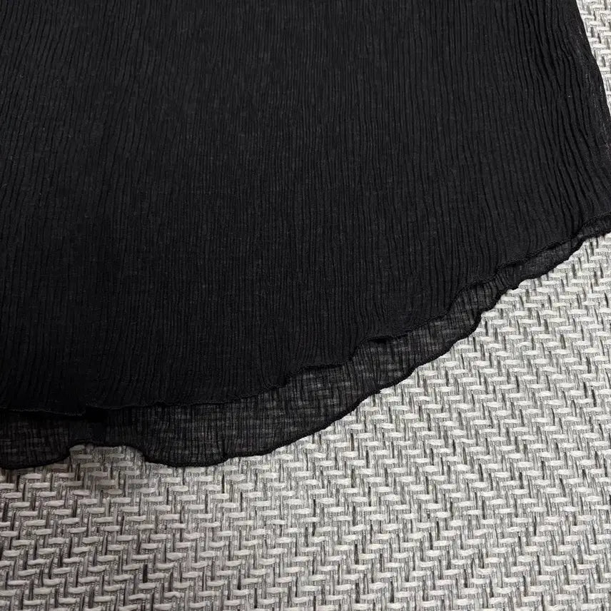 [BUNJANG] F Black See-through Blouse / (F)타임 블랙 시스루 블라우스