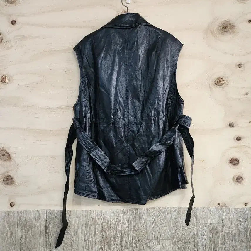 [BUNJANG] LBL Vegan Leather Vest Jacket / 445) LBL 비건레더 조끼자켓