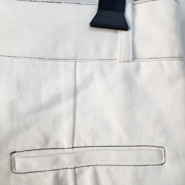 [BUNJANG] POST MODERN White Stitch Denim Pants / POST MODERN 화이트 스티치 데님 팬츠