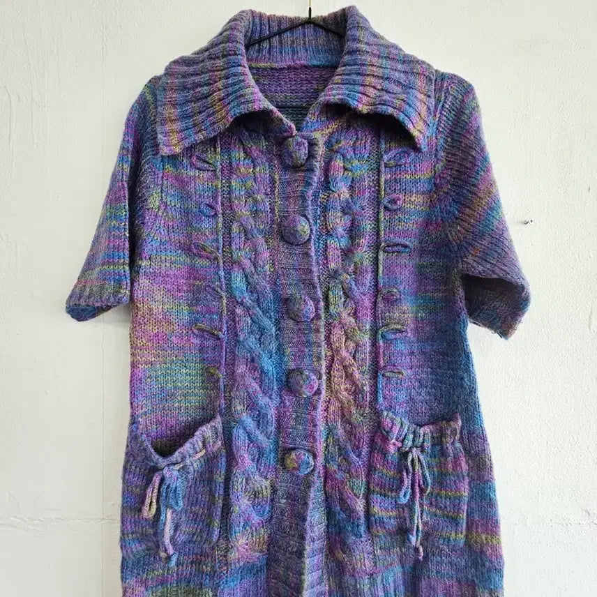 [BUNJANG] Mori Look Knit Cardigan / 모리룩 하구미룩 끝판왕니트 반팔 가디건