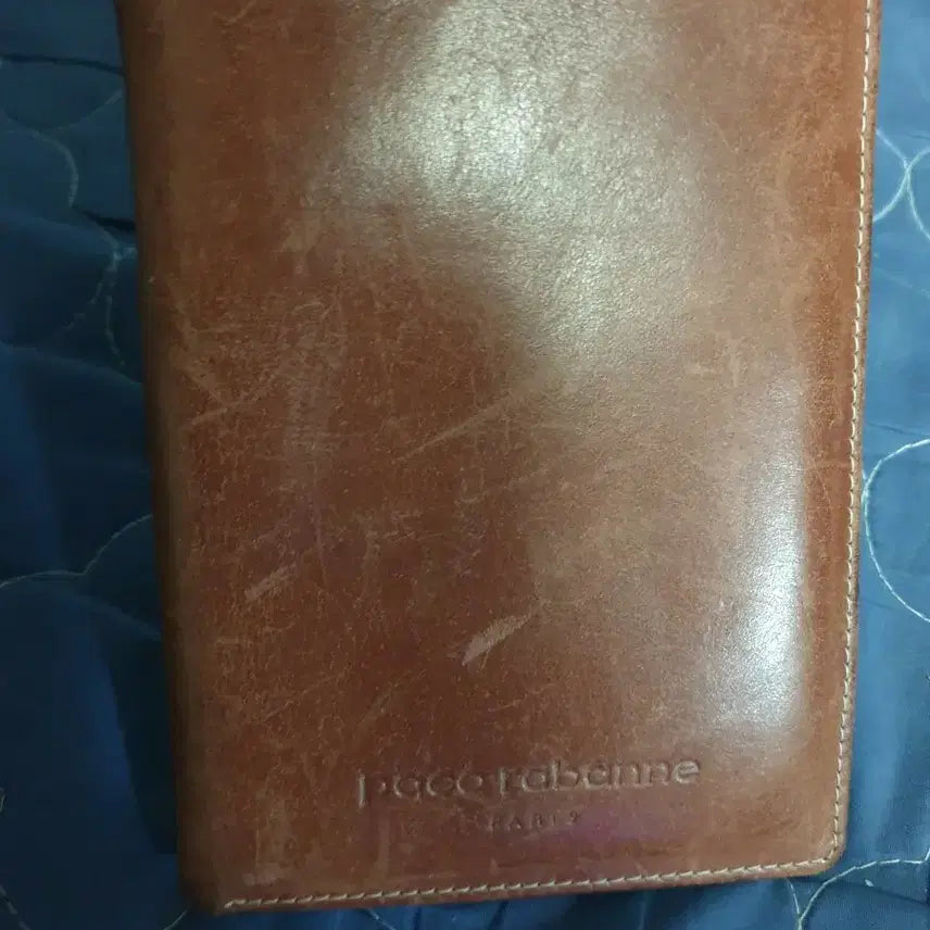[BUNJANG] Paco Rabanne Paris Leather Card Long Wallet / (빈티지) 파코라반 파리 소가죽 에이징 카드 장지갑 브라운