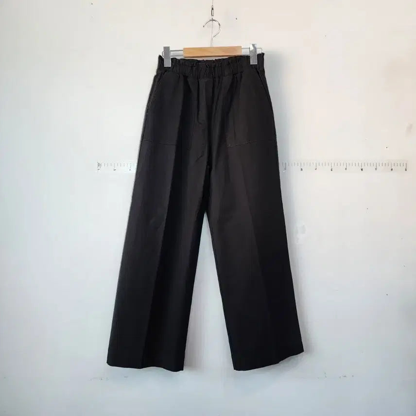 [BUNJANG] Codes Combine Black Wide Banding Pants / 코데즈컴바인 검정색 와이드 밴딩 바지