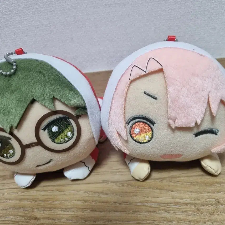 [BUNJANG] Idolish7 Yamato Nikaido &amp; Mitsuki Izumi Plush Doll Bundle Set / 아이나나 야마토 미츠키 산타 누이