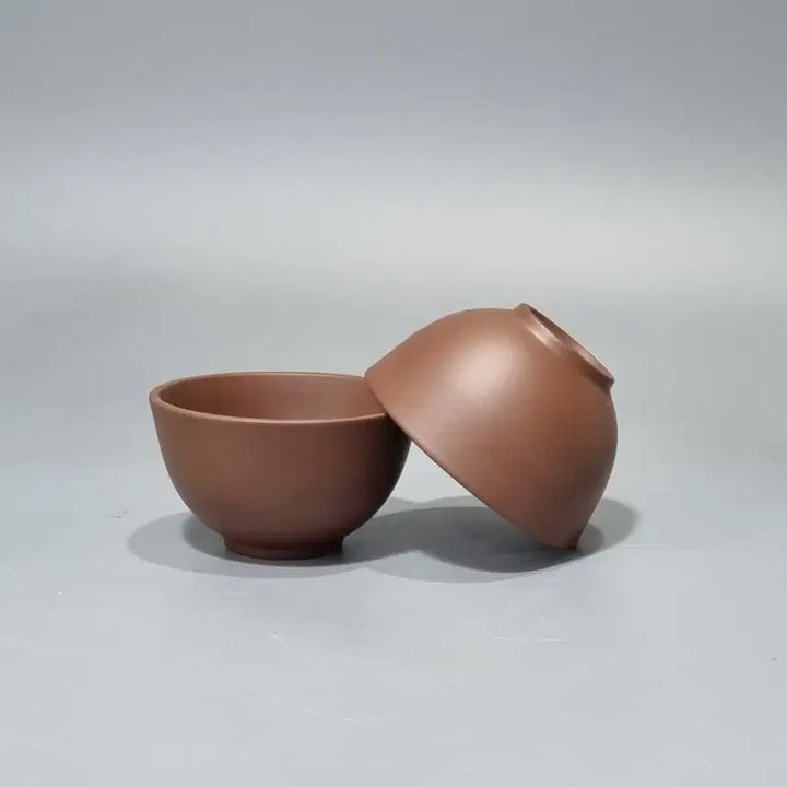 [BUNJANG] Yixing Zisha Ceramic Tea Cup Set / 이싱자사 도자기 다완 찻잔 2개 세트. 지름7.5고4.5
