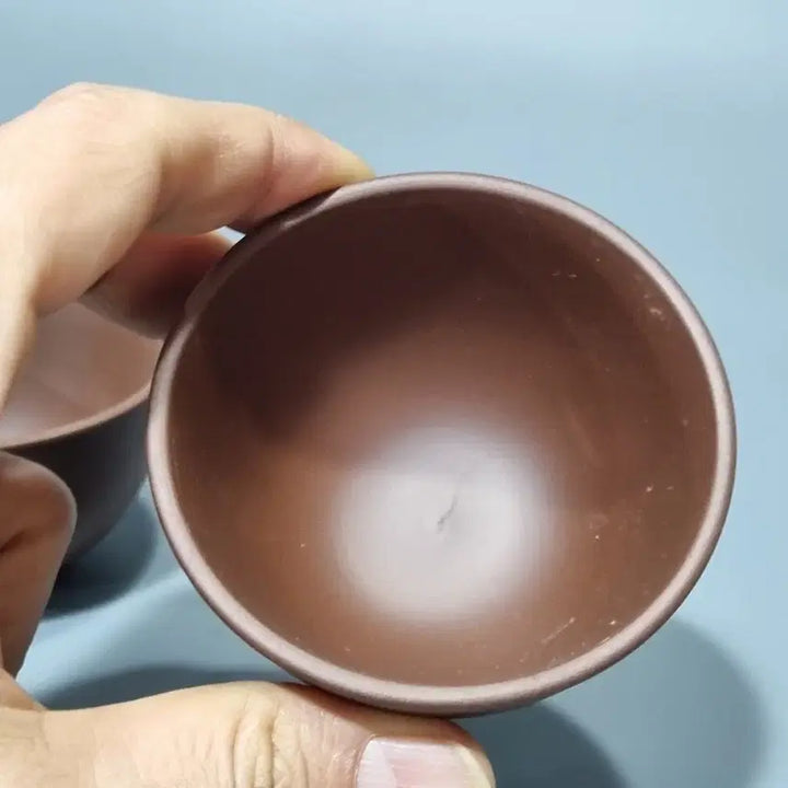 [BUNJANG] Yixing Zisha Ceramic Tea Cup Set / 이싱자사 도자기 다완 찻잔 2개 세트. 지름7.5고4.5