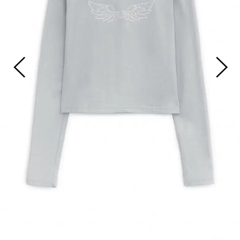 [BUNJANG] Hug Your Skin Angel Wings Top - Gray / 미개봉)허그유어스킨 엔젤 윙 탑 그레이