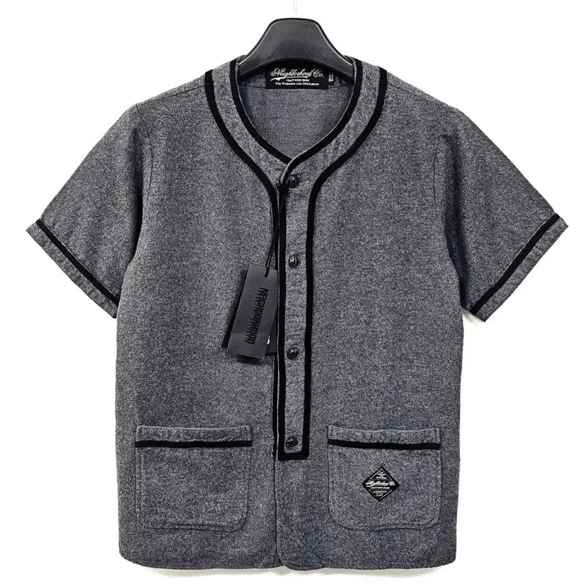 [BUNJANG] Neighborhood Wool Baseball Shirt Outer / 네이버후드 모직 베이스볼 셔츠 아우터 d150
