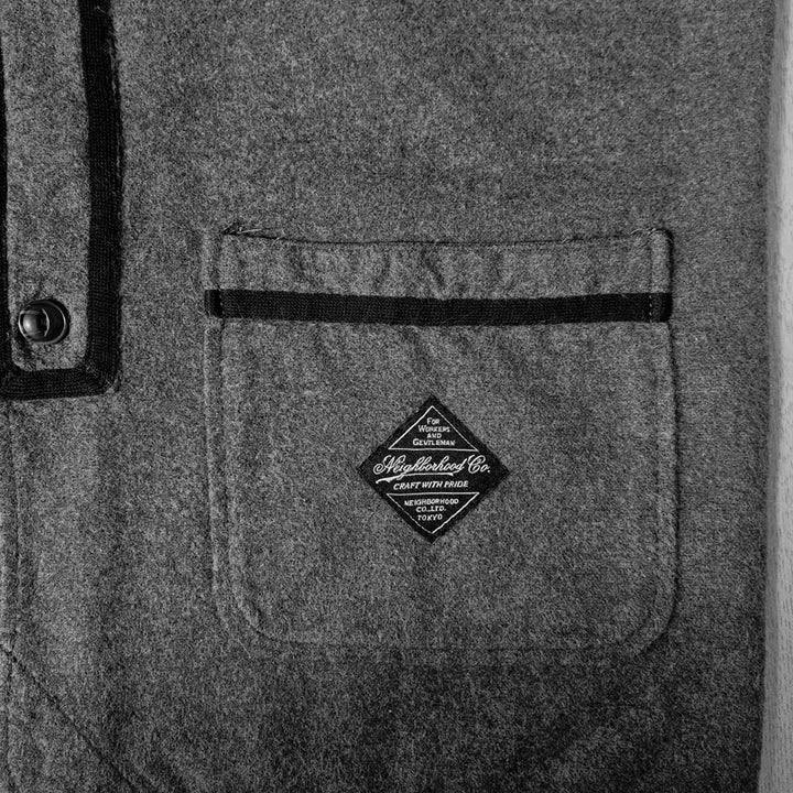 [BUNJANG] Neighborhood Wool Baseball Shirt Outer / 네이버후드 모직 베이스볼 셔츠 아우터 d150