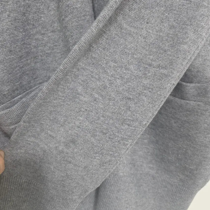[BUNJANG] Beanpole Sport Gray Knit Cardigan / 빈폴 스포츠 Beanpole Sport 그레이 니트 가디건 100