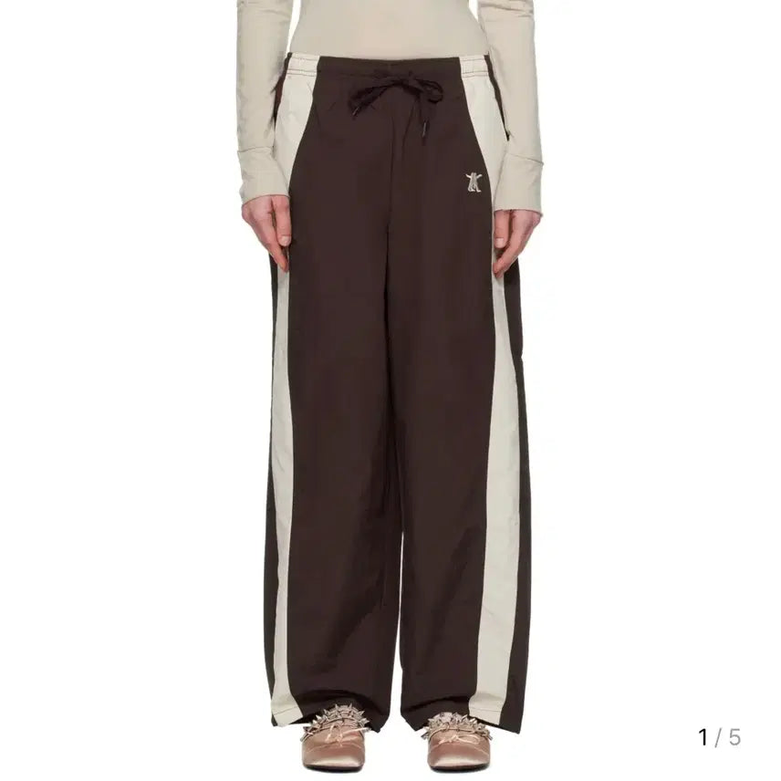 [SOLD OUT] 오픈와이와이 컬러 블록 트랙 팬츠 브라운 L