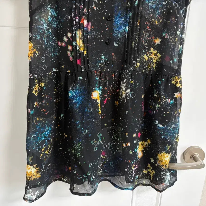 [BUNJANG] Vintage Japanese Import Long Shirt Blouse Dress / (일본 수입 빈티지)반팔 원피스 롱 셔츠 블라우스 M