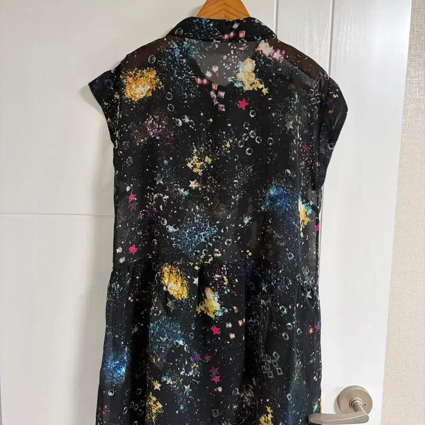 [BUNJANG] Vintage Japanese Import Long Shirt Blouse Dress / (일본 수입 빈티지)반팔 원피스 롱 셔츠 블라우스 M