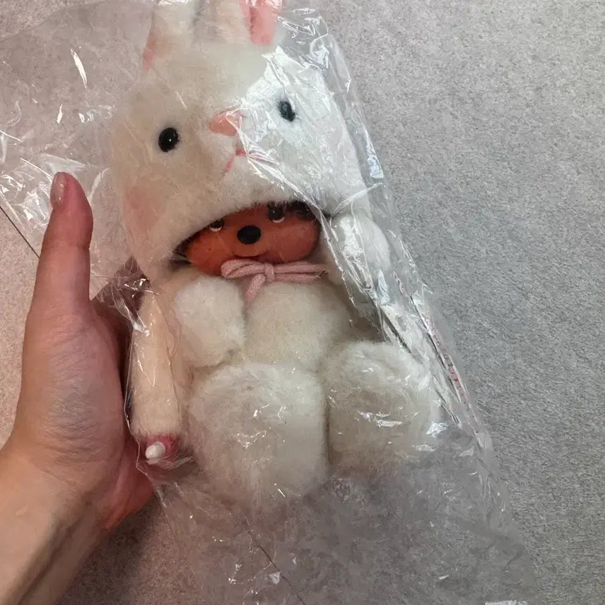 [BUNJANG] Vintage Monchhichi Rabbit Plush Toy / 고전) 토끼몬치치(택ㅇ)