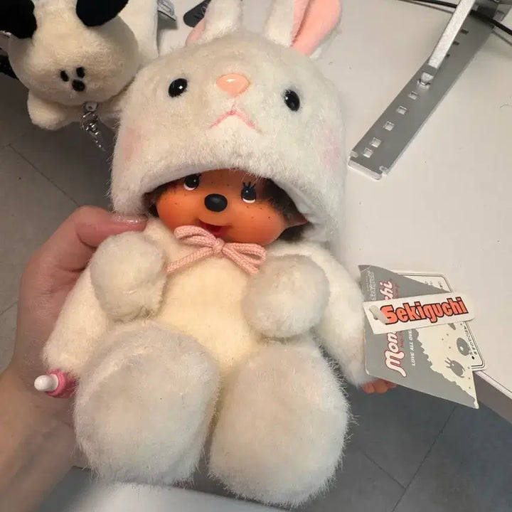 [BUNJANG] Vintage Monchhichi Rabbit Plush Toy / 고전) 토끼몬치치(택ㅇ)
