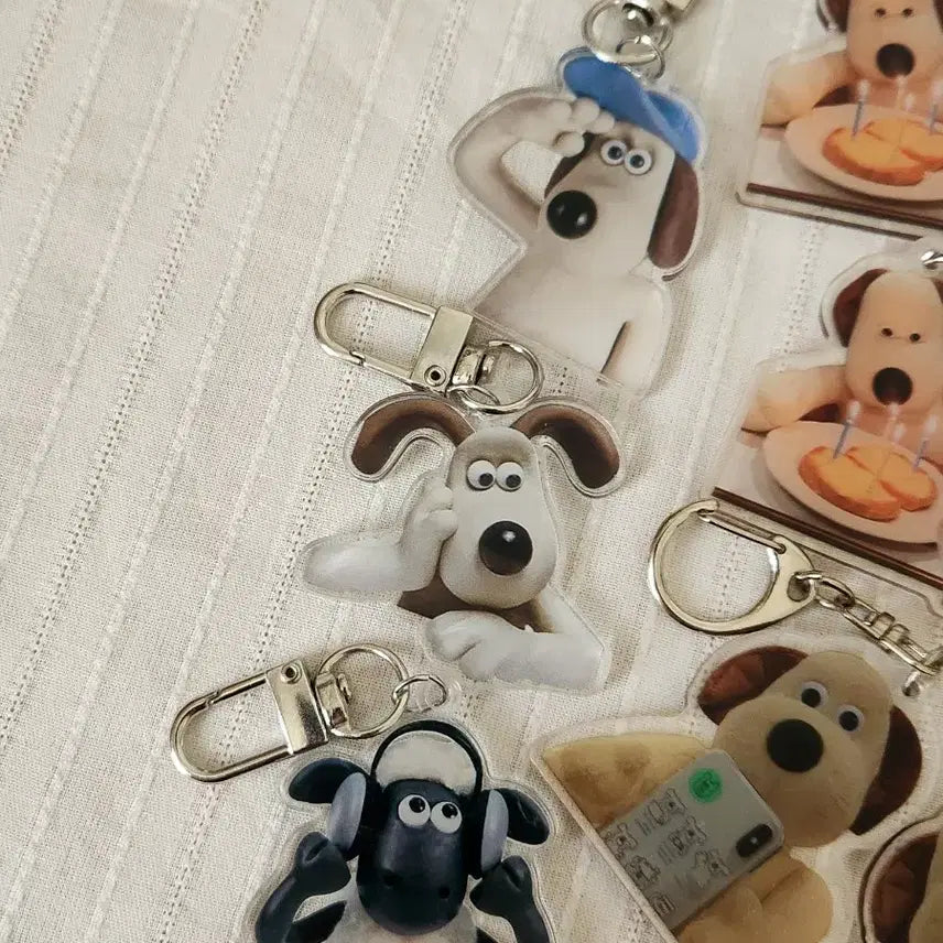 [BUNJANG] Gromit Keychain Bundle Set / 그로밋 키링 12개 일괄