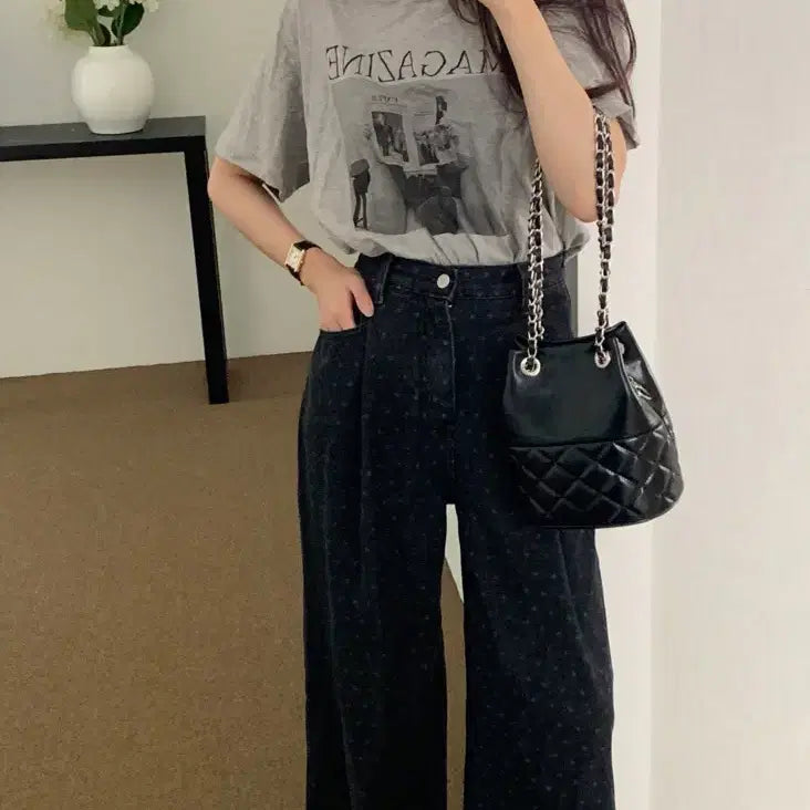 [BUNJANG] ByCini Printed Ivory T-shirt / 바이씨니 제작 프린팅 티셔츠:)