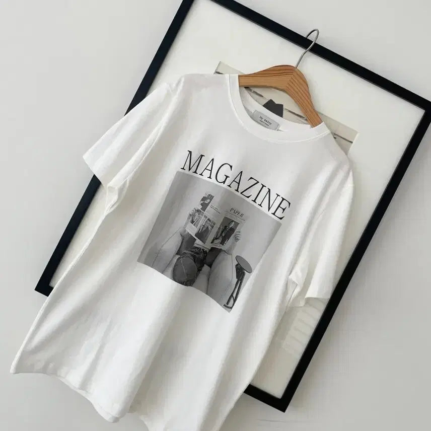 [BUNJANG] ByCini Printed Ivory T-shirt / 바이씨니 제작 프린팅 티셔츠:)