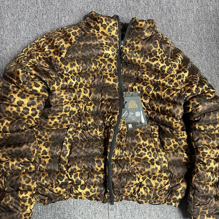 [BUNJANG] Under My Car Leopard Lightweight Padded Jacket (Size 1) / 언더마이카 레오파드 경량패딩 우주매물(1사이즈)