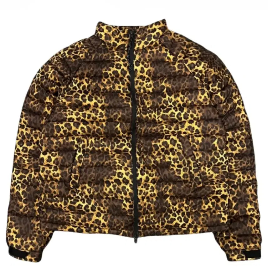 [BUNJANG] Under My Car Leopard Lightweight Padded Jacket (Size 1) / 언더마이카 레오파드 경량패딩 우주매물(1사이즈)