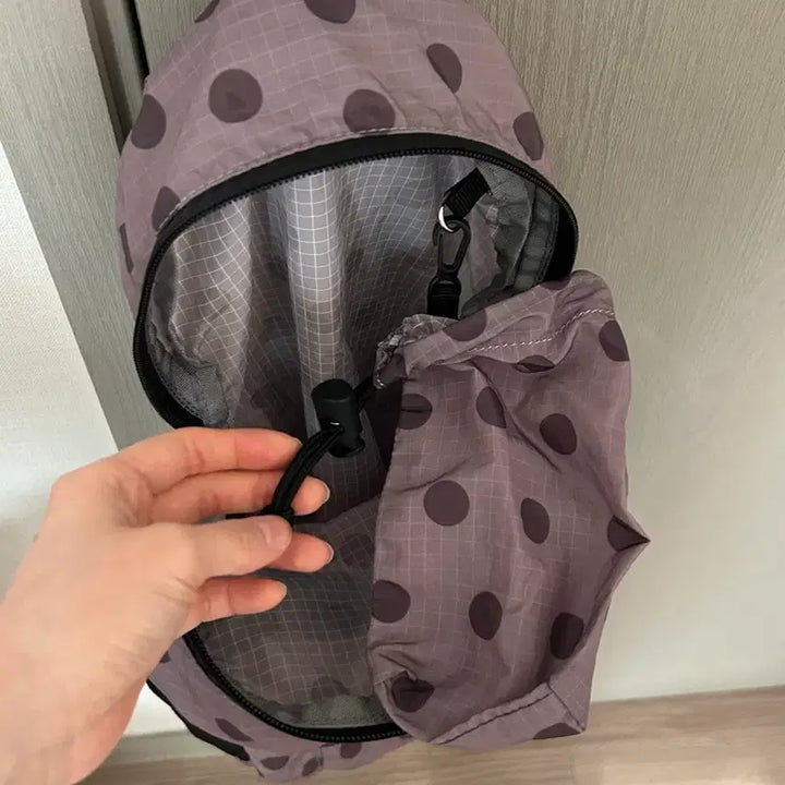 [SOLD OUT] 하이산 도트 백팩 가방 퍼플