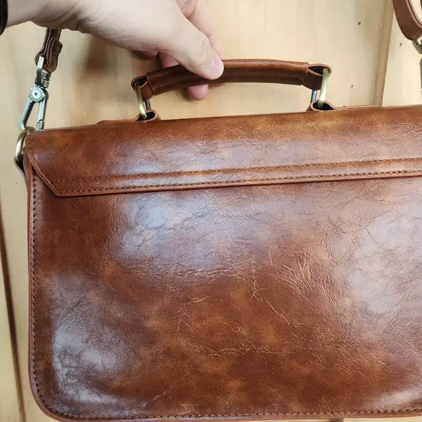 [BUNJANG] Eco Susi Vegan Leather Messenger Bag / 에코수시 비건가죽 메신저백