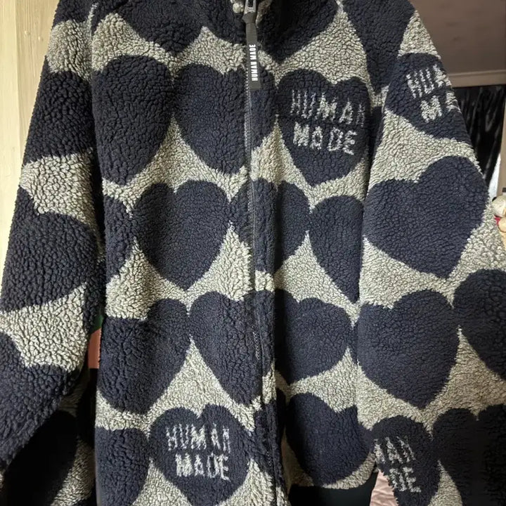 [BUNJANG] Human Made Heart Fleece Jacket Navy XXL / 25fw 휴먼메이드 하트 플리스 자켓 네이비 XXL