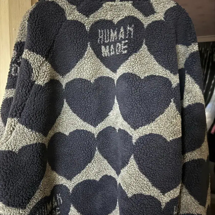 [BUNJANG] Human Made Heart Fleece Jacket Navy XXL / 25fw 휴먼메이드 하트 플리스 자켓 네이비 XXL