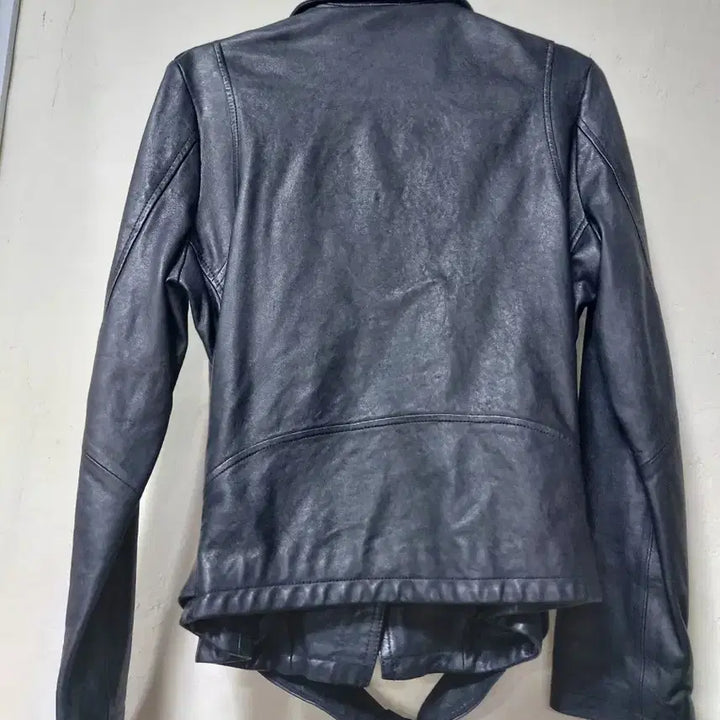 [BUNJANG] Nehevesalon Black Leather Rider Jacket / 네헤베살롱 블랙 레더 라이더 자켓
