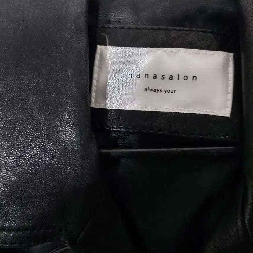[BUNJANG] Nehevesalon Black Leather Rider Jacket / 네헤베살롱 블랙 레더 라이더 자켓