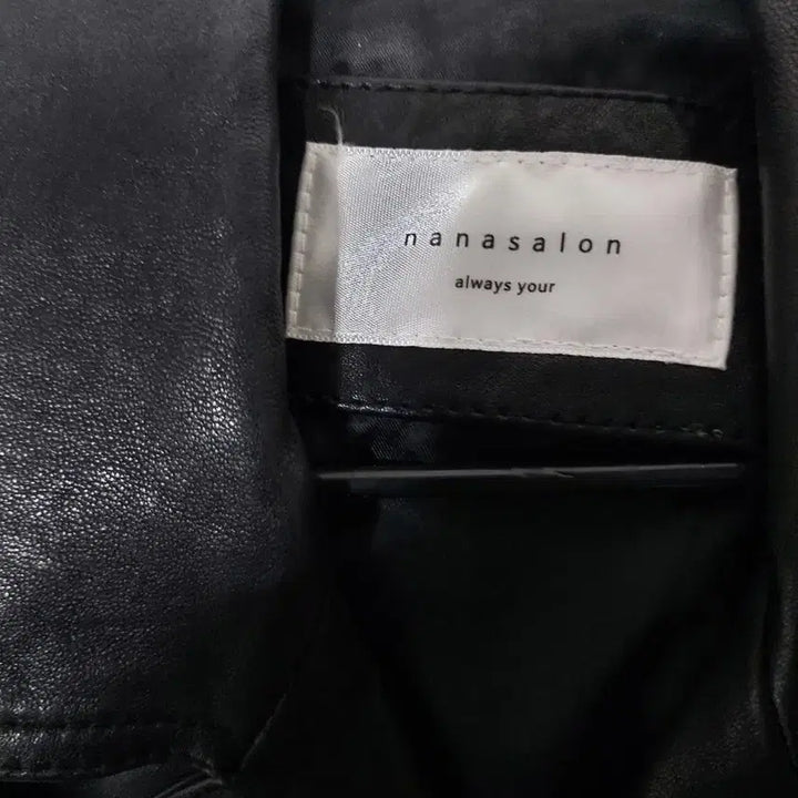 [BUNJANG] Nehevesalon Black Leather Rider Jacket / 네헤베살롱 블랙 레더 라이더 자켓