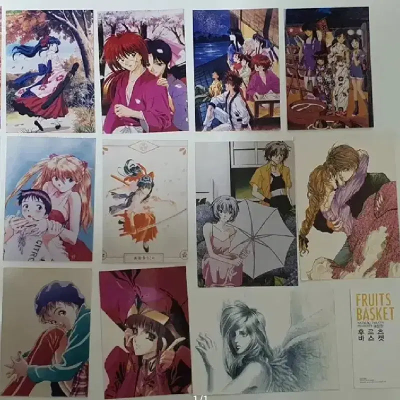 [BUNJANG] Anime Postcard and Photo Bundle / 바람의검신 천사금렵구 에반게리온 일본애니 엽서 사진 일괄