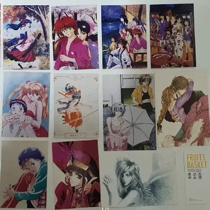 [BUNJANG] Anime Postcard and Photo Bundle / 바람의검신 천사금렵구 에반게리온 일본애니 엽서 사진 일괄