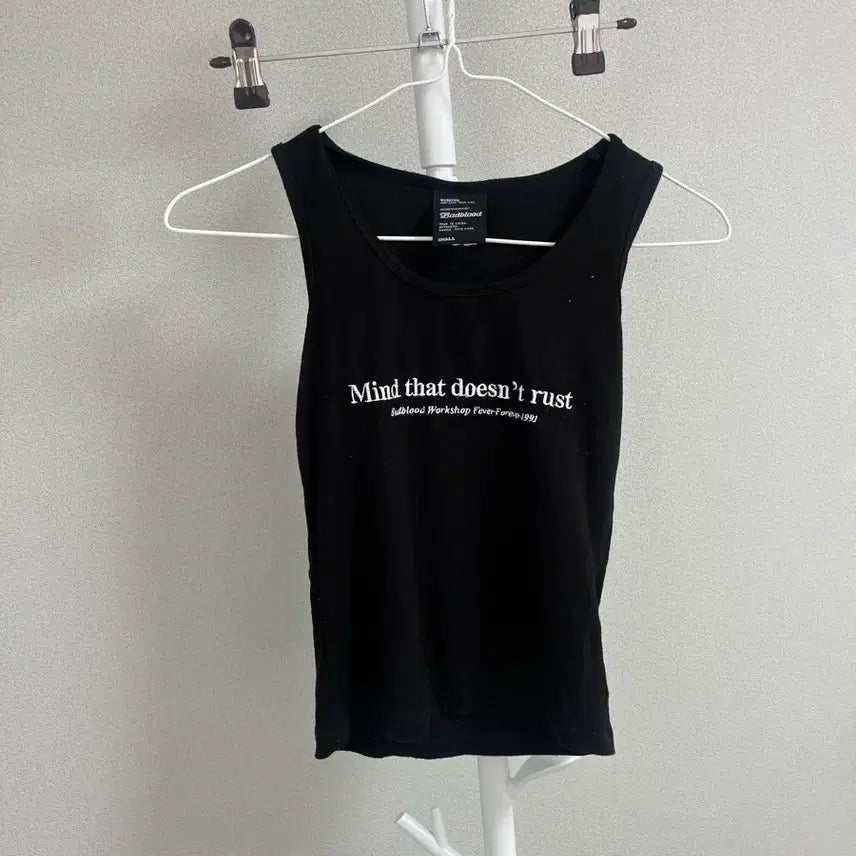 [BUNJANG] Badblood Black Sleeveless T-shirt S / 배드블러드 블랙 민소매 티셔츠 S